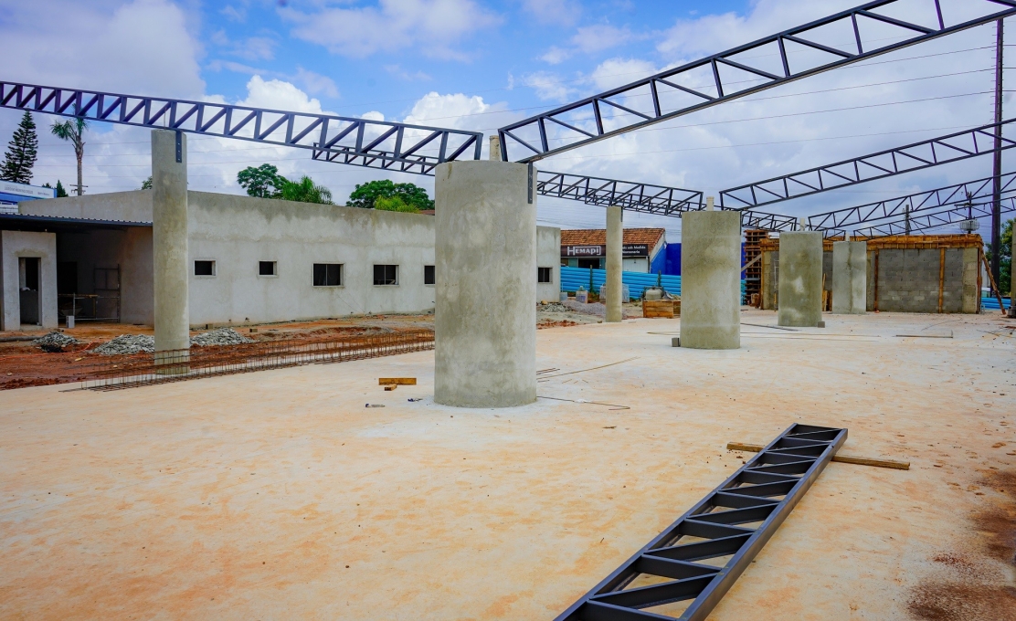 Seguem em andamento as obras do Terminal Rodoviário do Jardim Menino Deus