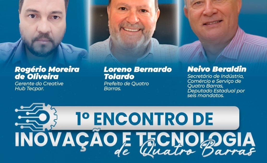 De olho na atração de indústrias limpas, Quatro Barras vai promover o 1º Encontro de Inovação e Tecnologia