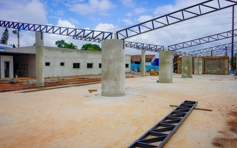 Seguem em andamento as obras do Terminal Rodoviário do Jardim Menino Deus