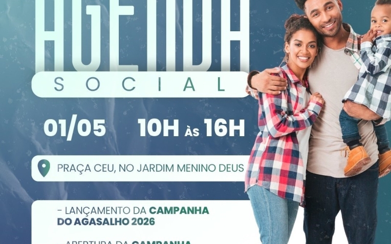 Evento terá três ações simultâneas: lançamento das campanhas do Agasalho e Maio Laranja, e 25 anos do CadÚnico