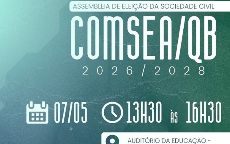 Estão abertas as inscrições para eleição do Conselho Municipal de Segurança Alimentar e Nutricional