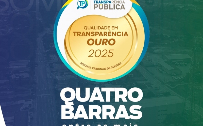 Quatro Barras atinge Nível Ouro no Programa Nacional de Transparência Pública 