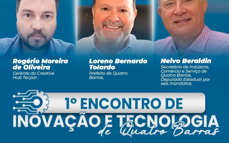 De olho na atração de indústrias limpas, Quatro Barras vai promover o 1º Encontro de Inovação e Tecnologia