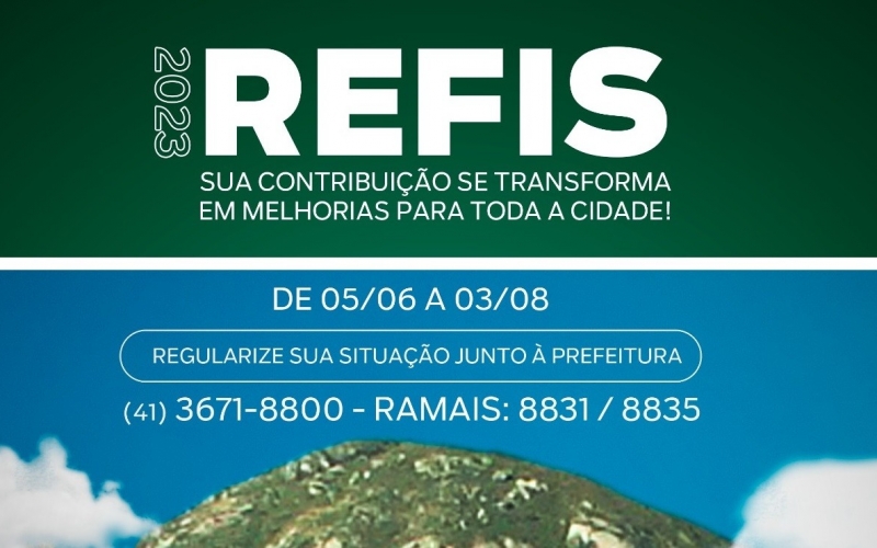 Prefeitura de Quatro Barras abre o REFIS 2023 nesta segunda-feira (5)