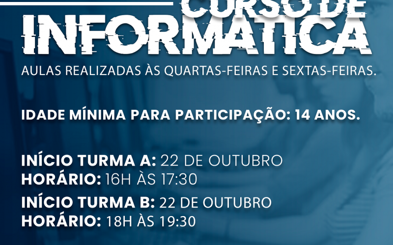 Inscrições para o Curso de Informática iniciam hoje (17)