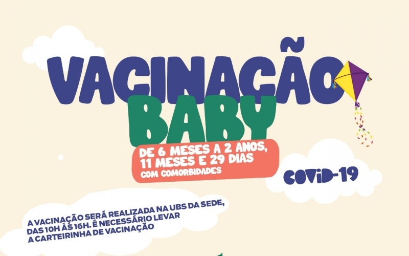 Secretaria de Saúde vai imunizar crianças, de seis meses a dois anos, com comorbidades 
