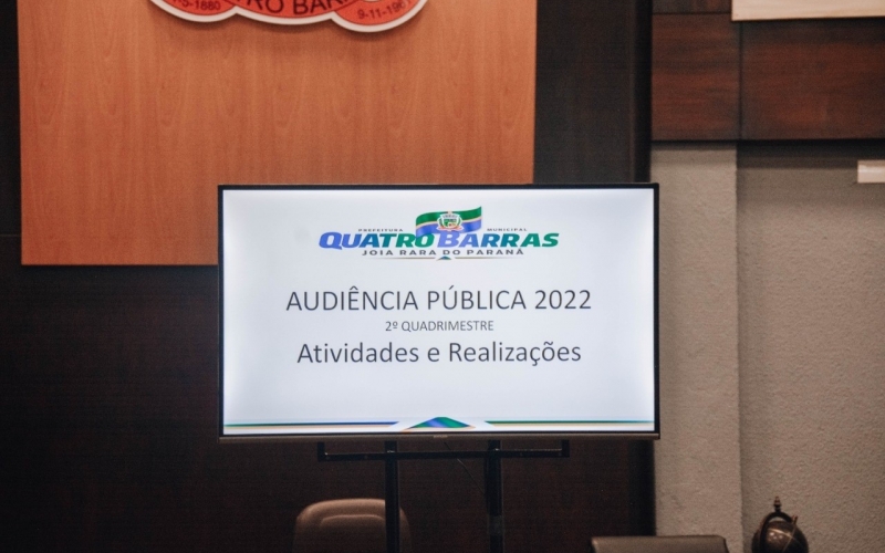 Audiência Pública presta contas do 2º Quadrimestre de 2022